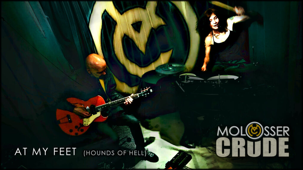 alt="Molosser Crude - At my Feet (Hounds of Hell) (2023, Evil Ear) PROMO PIC"