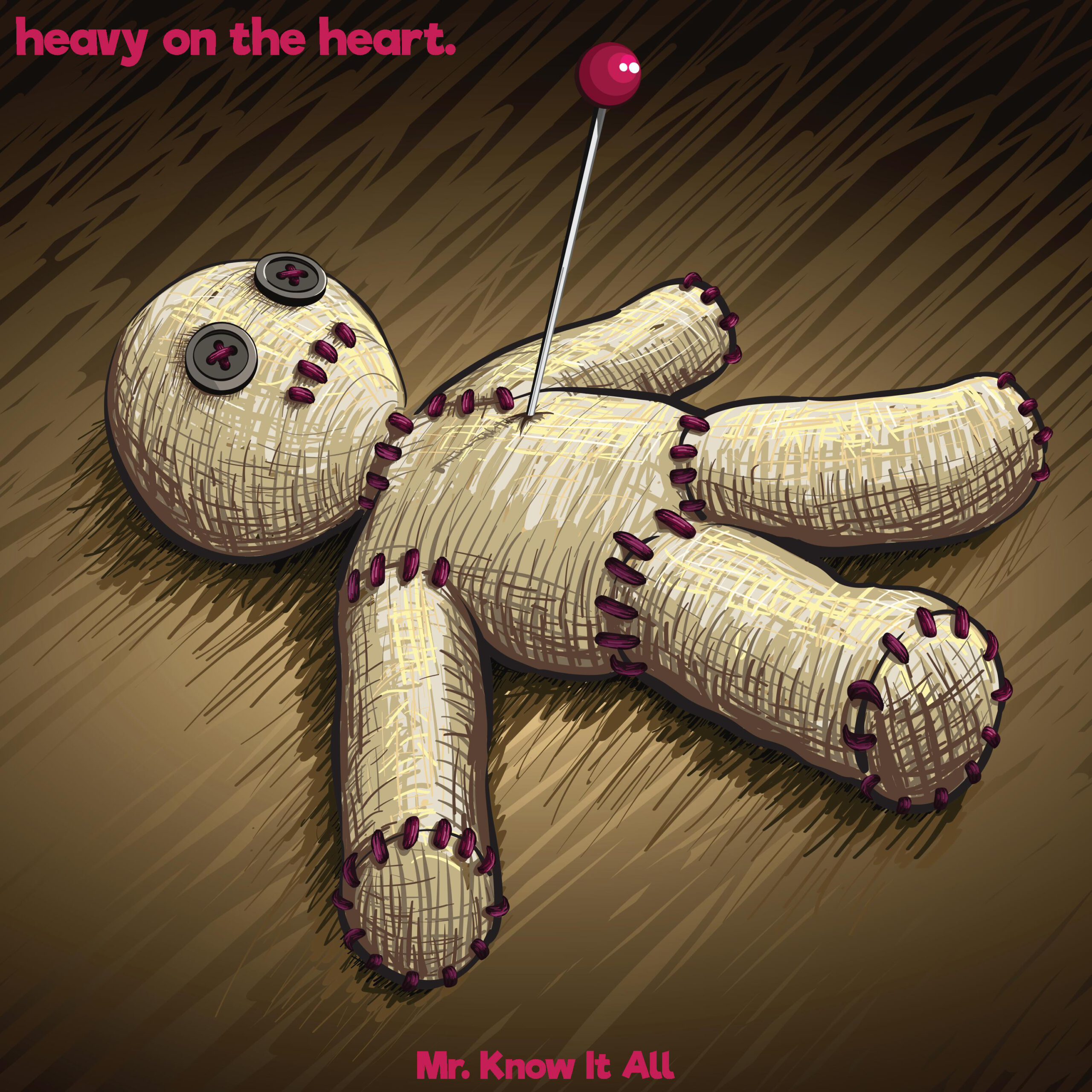 alt="heavy on the heart. - Mr. Know It All (2023, Riffsville Records) COVER"