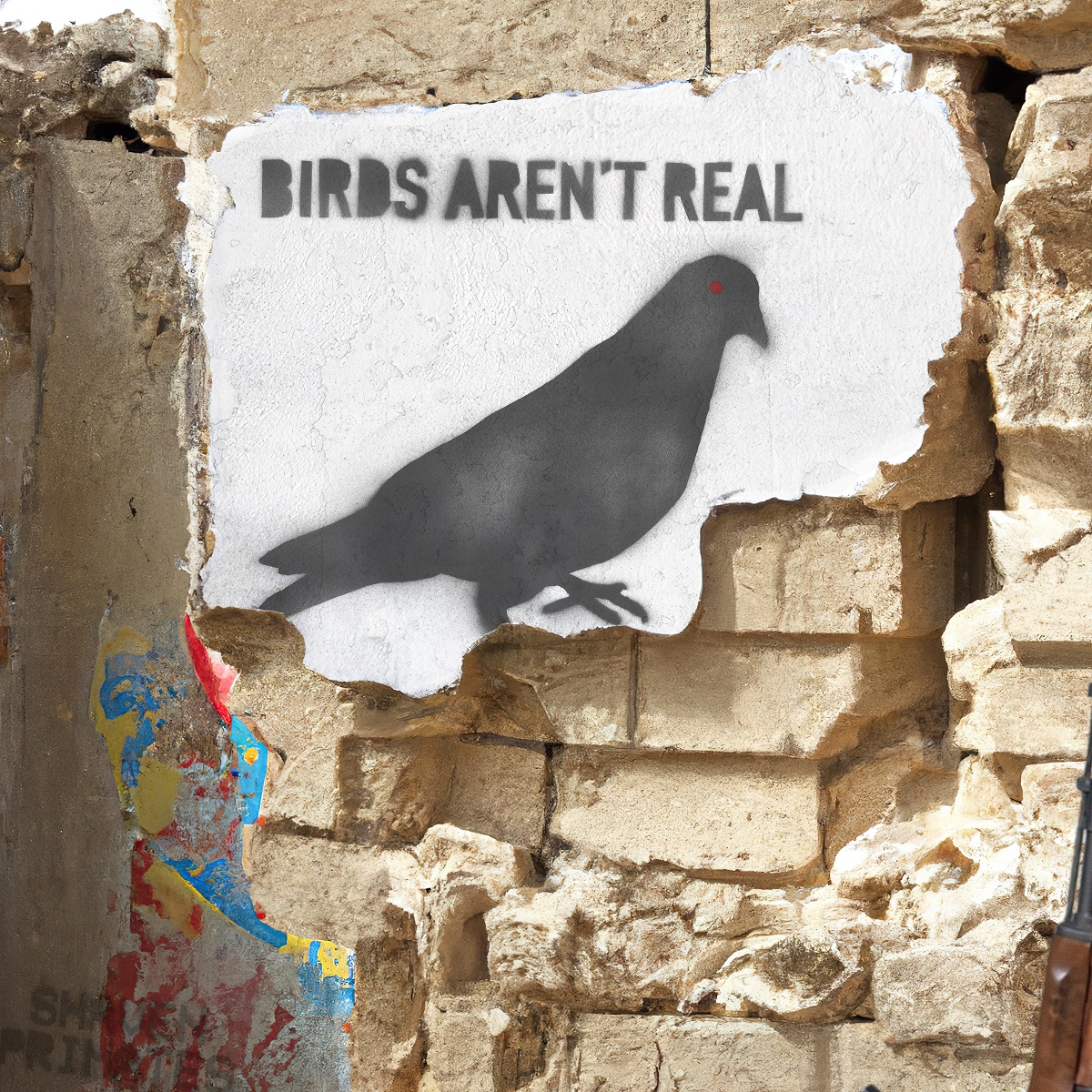 alt="Shaven Primates - Birds aren't real (2023, TAD Records) COVER"